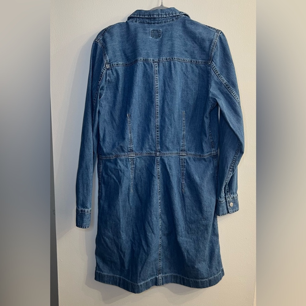Levi's Blue Long Sleeve Denim Dress - Picture 2 of 6